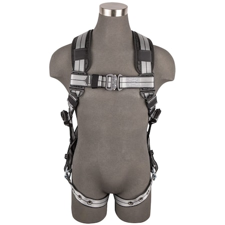 Safewaze PRO+ Slate Full Body Harness: Alu 1D, Alu QC Chest, TB Legs, L 020-1231